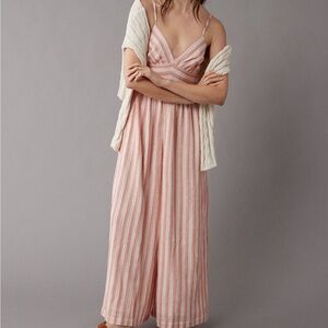 Coral AE wide leg Jumpsuit